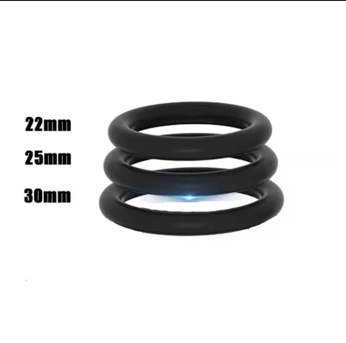 Anello in silicone set 3 pezzi