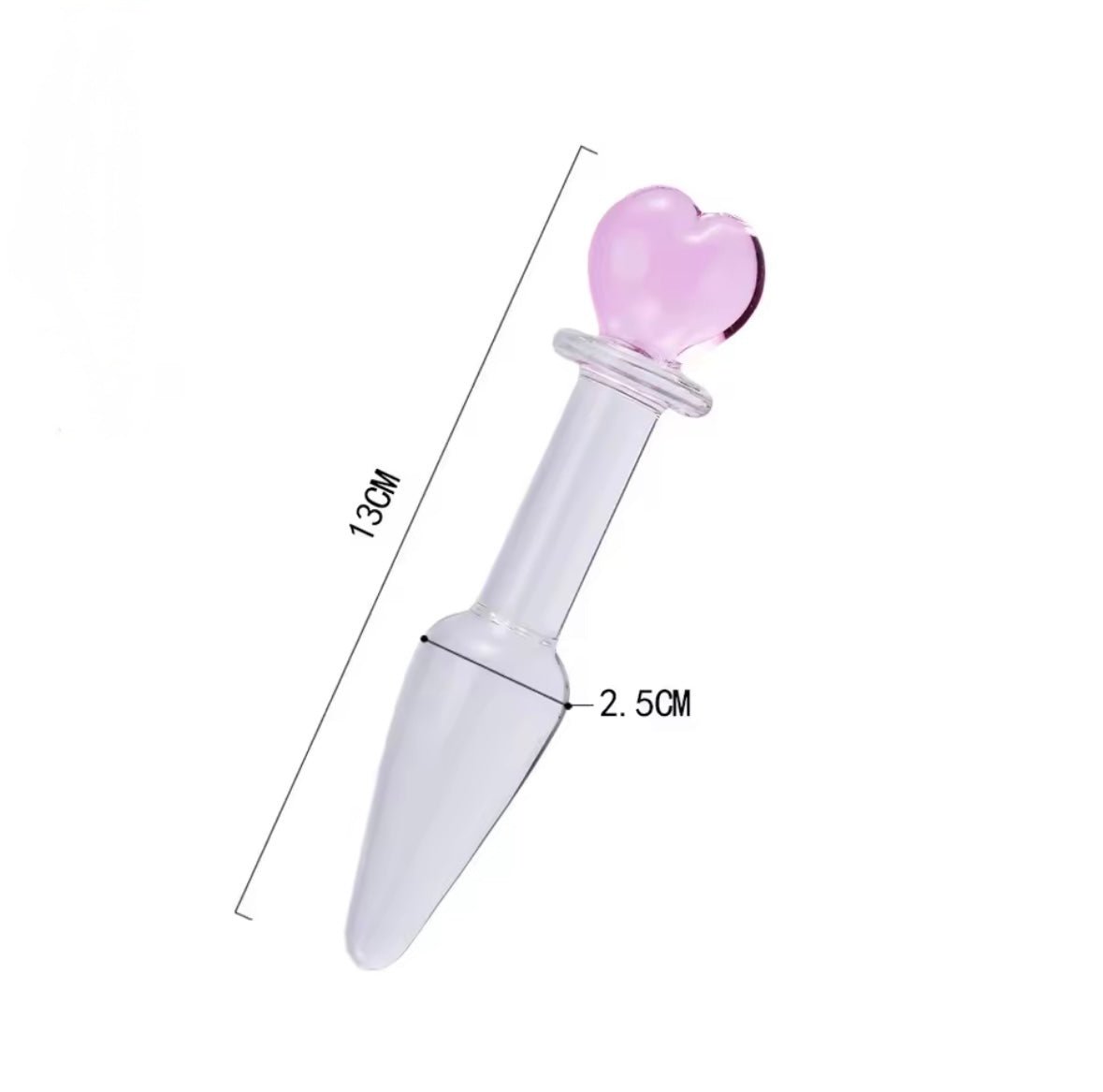 Plug in cristallo a forma di cuore